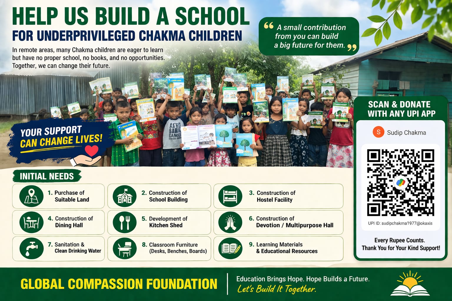 Build a School for Chakma Children